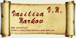 Vasilisa Markov vizit kartica